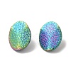 Ion Plating(IP) 304 Stainless Steel Stud Earrings Findings STAS-B041-06MC-2