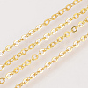Brass Cable Chains Necklaces X-MAK-R019-G-2