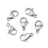 Tarnish Resistant 316 Surgical Stainless Steel Lobster Claw Clasps 316-FL12A-1