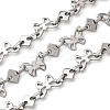 304 Stainless Steel Butterfly Link Chains CHS-S012-10P-1
