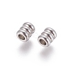 Tarnish Resistant 202 Stainless Steel Beads STAS-F205-08P-1