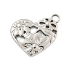 Non-Tarnish 304 Stainless Steel Pendants STAS-L080-022P-1