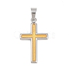 304 Stainless Steel Enamel Pendants STAS-B137-15GP-1