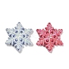 Christmas Theme UV Plating Opaque Rainbow Iridescent Acrylic Beads SACR-R001-03A-2