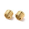 304 Stainless Steel European Beads STAS-H214-04G-2
