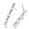 Brass Stud Earring Findings KK-N230-08P-NF-2