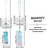 2Pcs 2 Styles Round with Boat & Bird Pattern Glass Wind Chime HJEW-BC0001-10-2