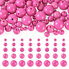 100Pcs 5 Styles Opaque Acrylic Beads MACR-TADJ0001-12C-2