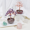 2Pcs 2 Styles Natural Amethyst & Rose Quartz Chips Tree of Life Decorations AJEW-OC0014-06B-4