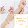 1Pc Stainless Steel Grooved Bangles STAS-UN0042-50A-G-4