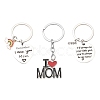 1Pc Alloy Enamel Keychains KEYC-FS0001-12-4