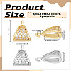 4Pcs 2 Colors Brass Micro Pave Cubic Zirconia Tube Bails FIND-LP0007-13-2