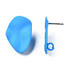 Spray Painted Iron Stud Earring Findings IFIN-N008-020B-3