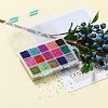 375G 15 Colors Baking Paint K9 Glass Seed Beads SEED-JP0004-03-2mm-5