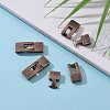 Tibetan Style Snap Lock Clasps TIBE-LF11313Y-R-LF-5