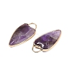 Natural Amethyst Pendants G-G193-02G-04-2