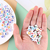 Opaque White Acrylic Beads SACR-YW0001-23-6