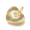 Brass Micro Pave Cubic Zirconia Pendants KK-U072-01B-G-2