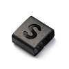 Ion Plating(IP) 304 Stainless Steel Square Slide Charms STAS-L132-10S-B-2