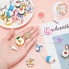 Handmade Polymer Clay Pendants CLAY-SC0001-05-3