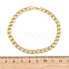 304 Stainless Steel Cuban Link
Chain Bracelets for Women BJEW-F527-06G-5