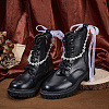 2Pcs Plastic Bead Snow Boot Decoration FIND-GF0009-08C-4