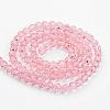 Transparent Glass Bead Strands GLAA-G013-6mm-87-2