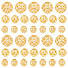 60Pcs 3 Styles Brass Hollow Spacer Beads KK-PH0010-39-7