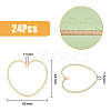 SUPERFINDINGS 24Pcs Alloy Connector Charms FIND-FH0007-16-2