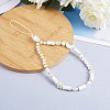 Moon & Star & Disc Beaded Chain Mobile Strap HJEW-SW00020-02-3
