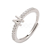 S925 Sterling Silver Adjustable Letter Rings for Women RJEW-M068-01P-N-2