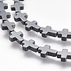 Non-magnetic Synthetic Hematite Beads Strands X-G-P218-16-09-1