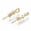 Brass Micro Pave Cubic Zirconia Peg Bails Charms KK-S356-046G-NF-3