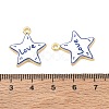Printed Brass Pendants KK-CBA42CA-08G-08-3