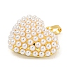 Rack Plating Brass & ABS Plastic Imitation Pearl Pendants X-KK-N255-03E-G-RS-2