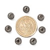 CZ Brass Micro Pave Grade AAA Clear Color Cubic Zirconia Round Beads KK-O065-8mm-05B-NR-2