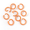 Spray Painted Iron Open Jump Rings IFIN-F149-F07-1
