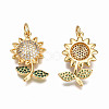 Brass Micro Pave Cubic Zirconia Pendants ZIRC-Q200-013-NF-2
