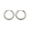 Tarnish Resistant 304 Stainless Steel Huggie Hoop Earrings EJEW-F111-20mm-P-2