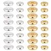 48Pcs 2 Size 2 colors Brass Spacer Beads Set KK-LS0001-03-3