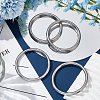 4Pcs 304 Stainless Steel Linking Rings FIND-SC0010-45-4