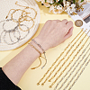 16Pcs 2 Colors 304 Stainless Steel Paperclip Chains Bracelets for Women BJEW-ME0001-23-3