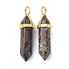 Natural Dragon Blood Pointed Pendants G-G025-01G-36-2