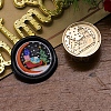 Christmas Series Wax Seal Brass Stamp Head AJEW-M037-01G-15-1
