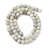 Natural Myanmar Jade/Burmese Jade Beads Strands G-D0001-08-6mm-01-5