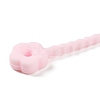 Flower Shape Silicone Cable Zip Ties AJEW-C034-01-3