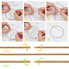 30Pcs Spring Bracelets TWIR-BBC0001-06KCG-6