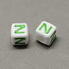 Large Hole Colorful Acrylic Letter European Beads SACR-Q104-02Z-2