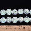 Electroplate Transparent Glass Beads Strands EGLA-N055-01J-4
