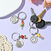 Bees Alloy Enamel & Rhinestone Keychain KEYC-YW00071-01-6